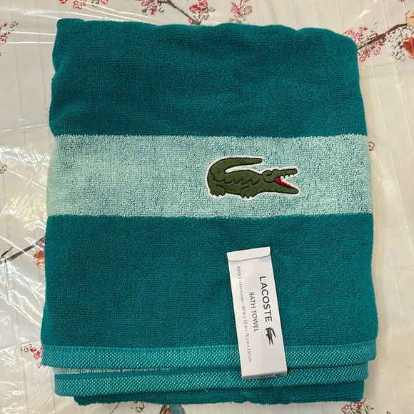 NWT Lacoste Bath Sheet Towels (sold separately or with bundle discounts) - Picture 6 of 16